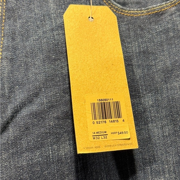 Levi's Blue Straight Jeans Classic Denim Style - Picture 4 of 8